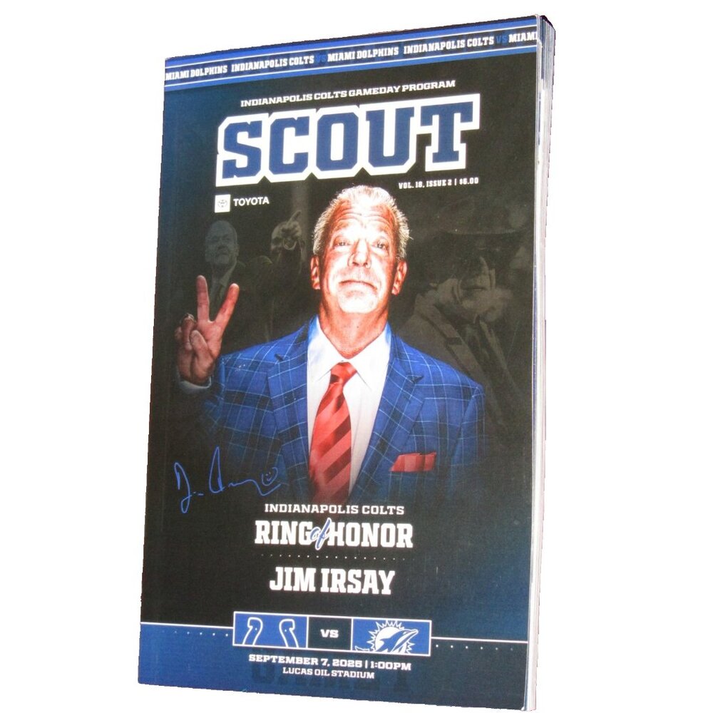 Jim Irsay Ring Of Honor Indianapolis Colts Scout Program Magazine Book 9/7/25